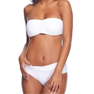 Body Glove white strapless bandeau bikini set - size Small